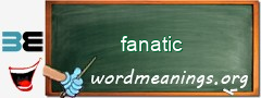 WordMeaning blackboard for fanatic